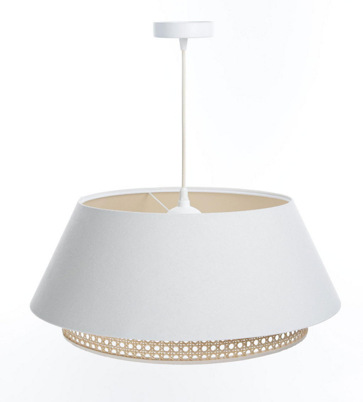 HÄNGELEUCHTE Weiß 50/23 cm - Weiß, Kunststoff (50/1.3/23cm) - ONZENO