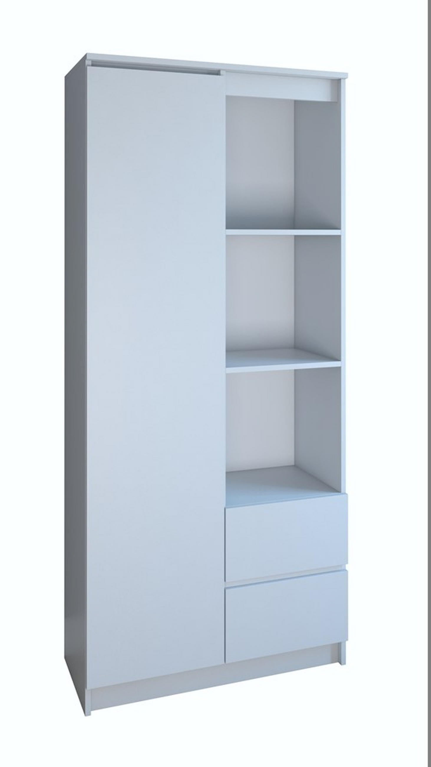 BOKHYLLOR Vit 80/180/35 - Vit, Träbaserade material (80/180/35cm) - RAUMHIRSCH FURNITURE
