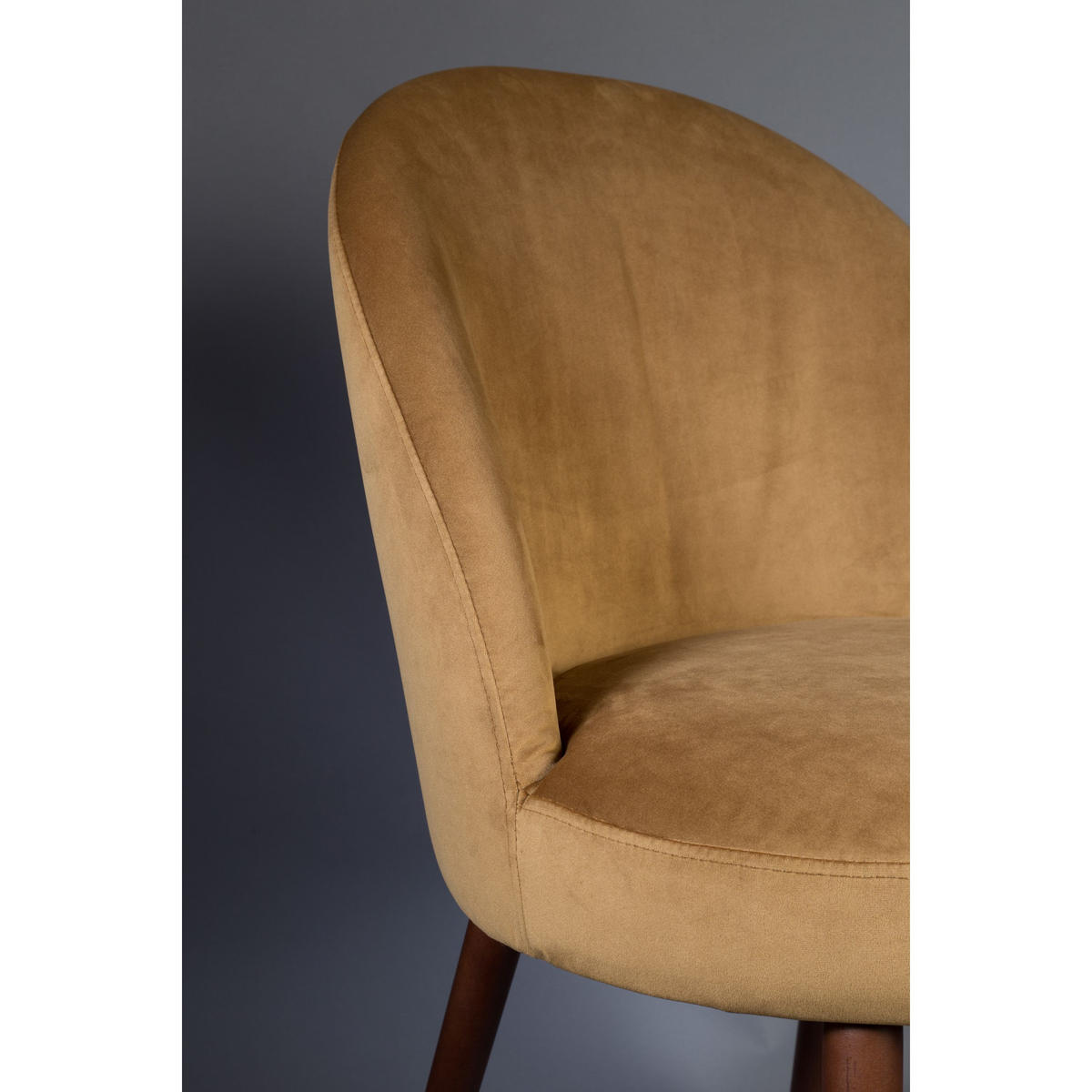 ESSZIMMERSTUHL Barbara Karamell/ Dunkelgelb - 2 er Set - Braun, Textil (51/85.5/59cm) - Dutchbone