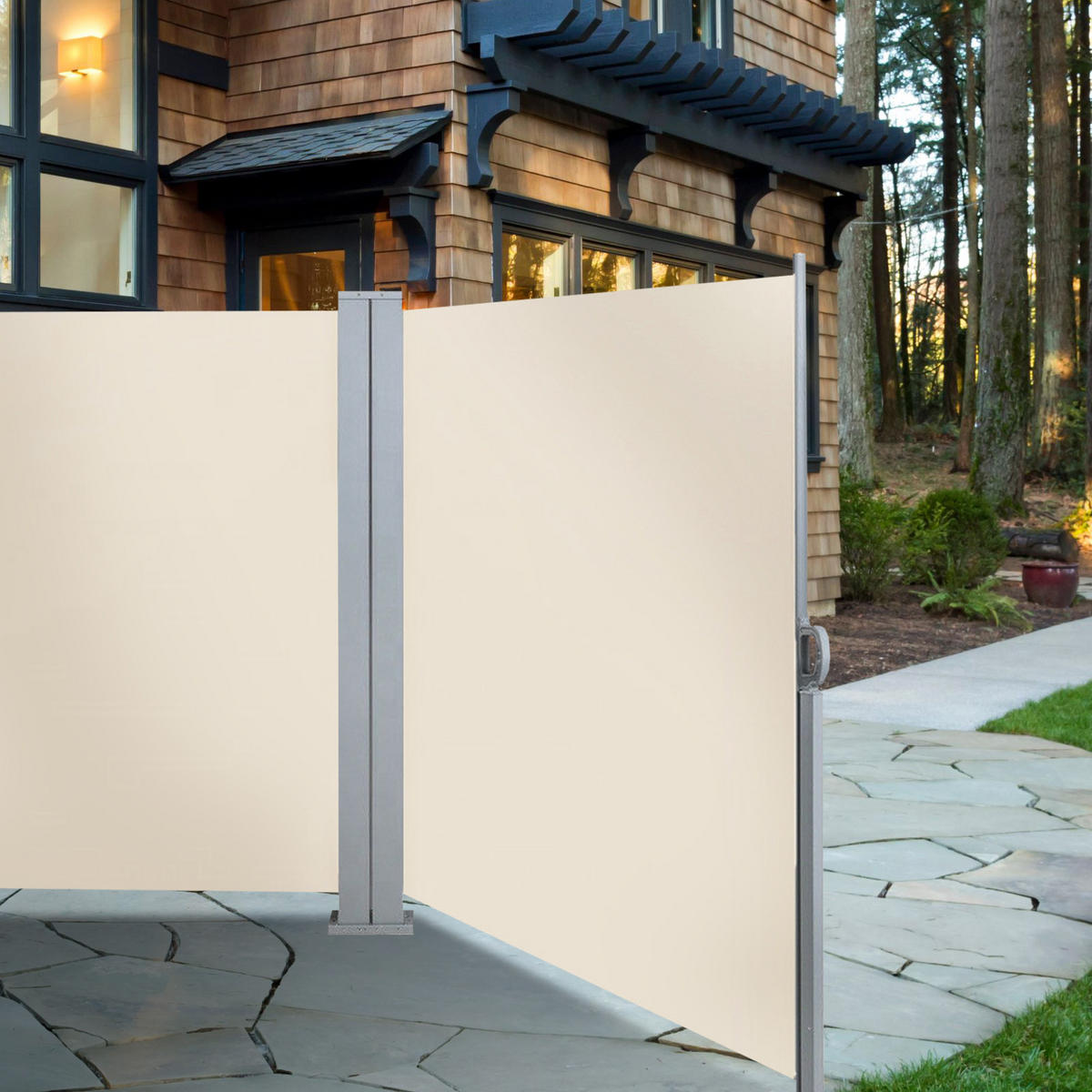 DOPPELSEITENMARKISE 600x200 cm Beige - Beige, Kunststoff (600/200/8.7cm) - SVITA