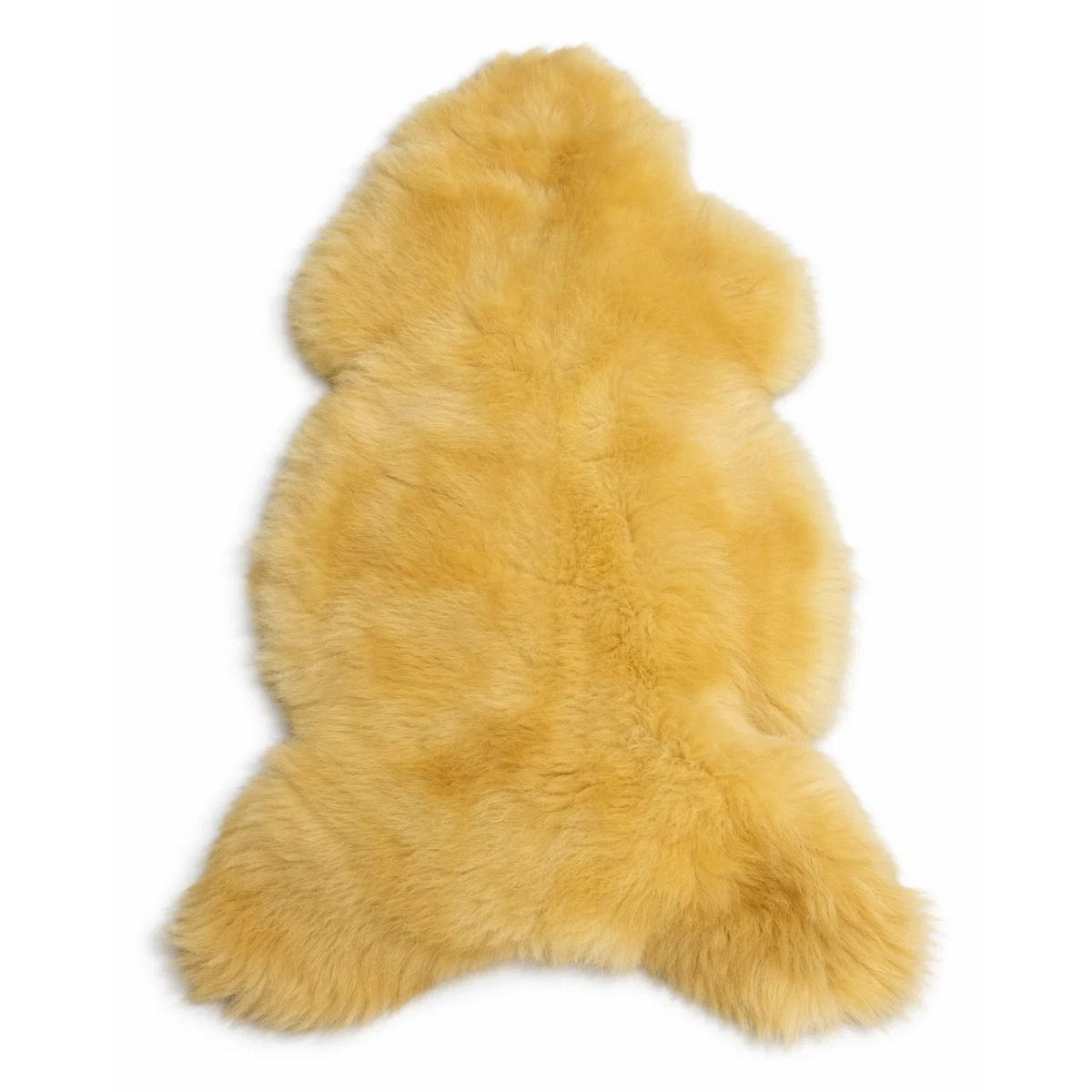 SCHAFFELL Premium Lammfell Natur ungeschoren weiche Wolle Medizinisch gegerbt ca. 135 cm - Gelb, Fell (75/135cm) - Provellus