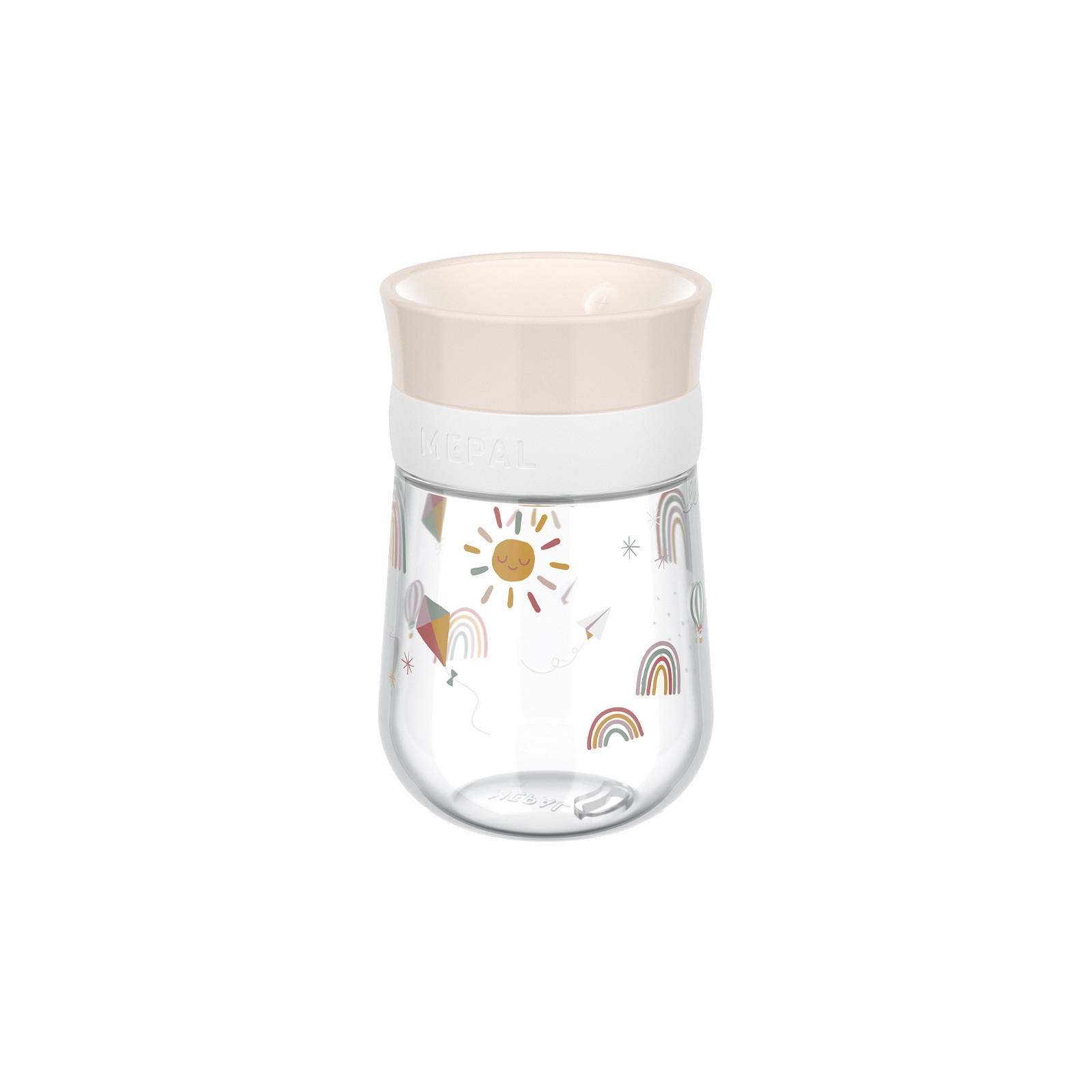 360° TRINKLERNBECHER Mio (2025) Sunshine & Rainbow 300 ml - Beige, Kunststoff (0.3L) - Mepal