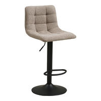 BARHOCKER, Anea, Grau, Metall / Polyester, 45 x 43 x 88 cm - Grau, Textil/Metall (45/88/43cm) - ebuy24