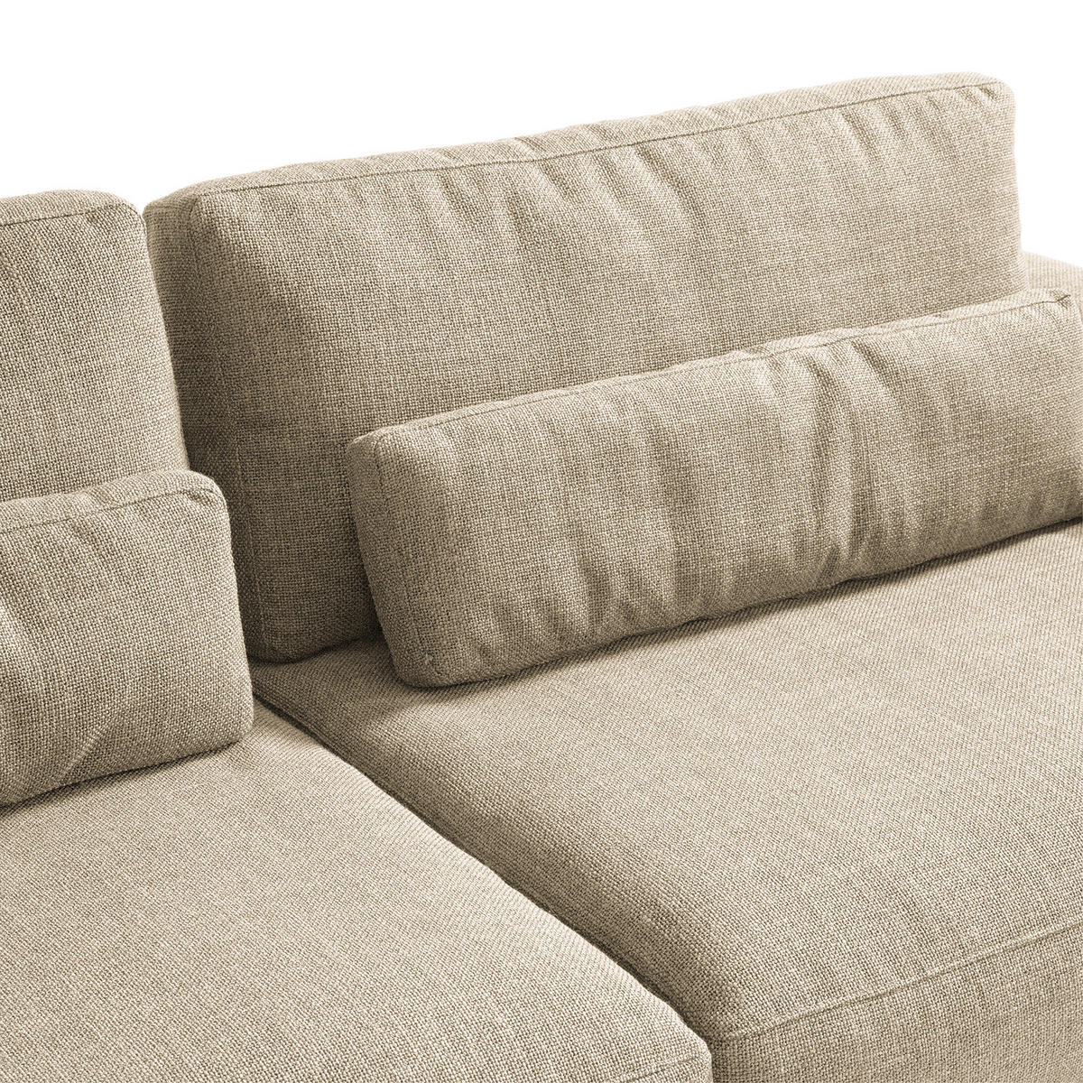 3-SITZER MODULSOFA - Beige, Textil (228/80/117cm) - home24