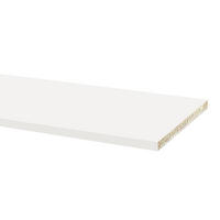 SOCKELLEISTE Perlweiß Matt 280 / 1,5 / 15cm - Weiß, Holzwerkstoff (1.5/280/10cm) - Feldmann-Wohnen