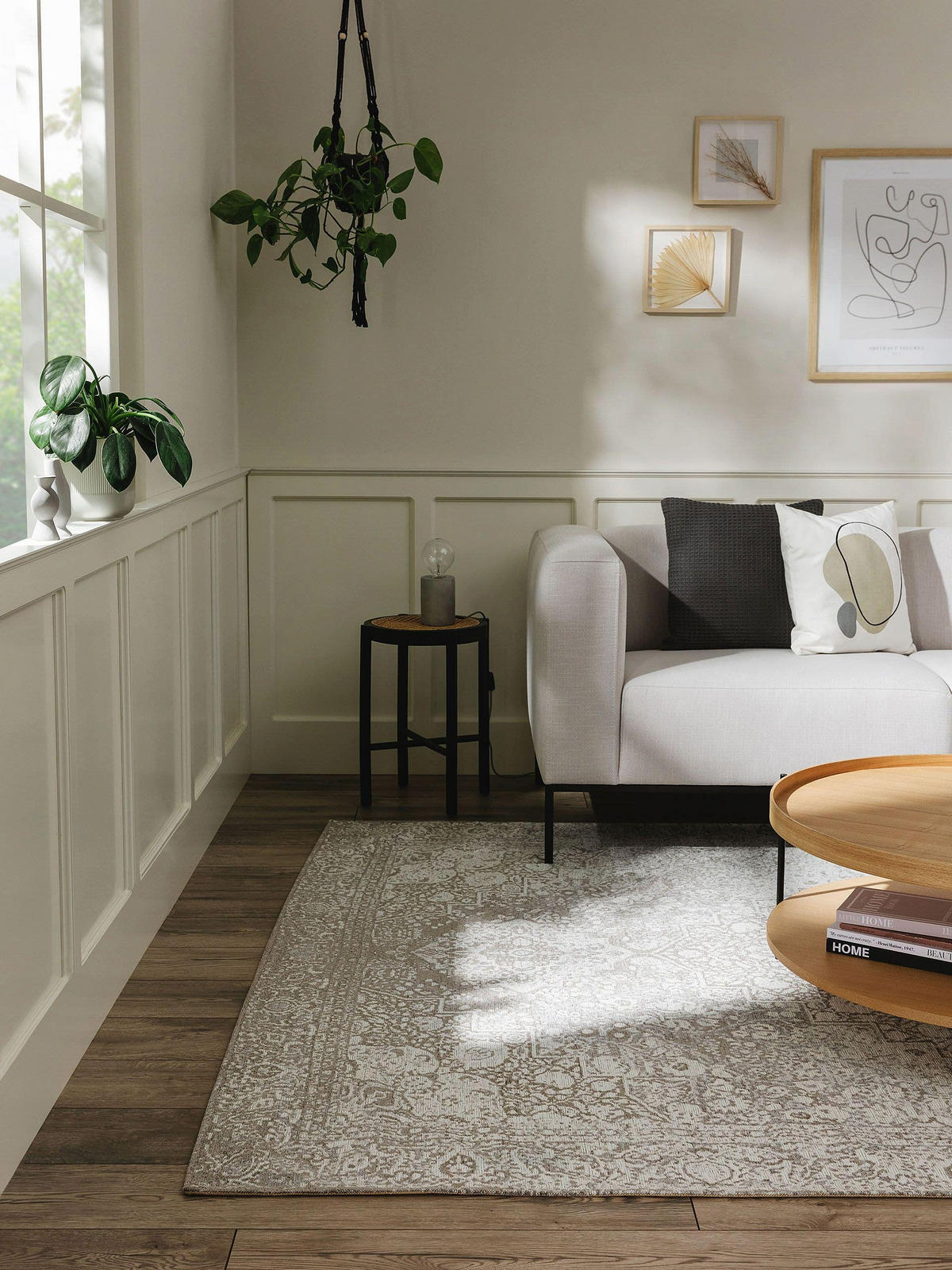 FLACHGEWEBETEPPICH Frencie Grau 80x165 cm - Grau, Textil (80/165cm) - benuta Nest