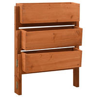 PFLANZKÜBEL Klappbar Orange 60x14x75 cm Massivholz Tanne - Orange, Holz (181/75/14cm)