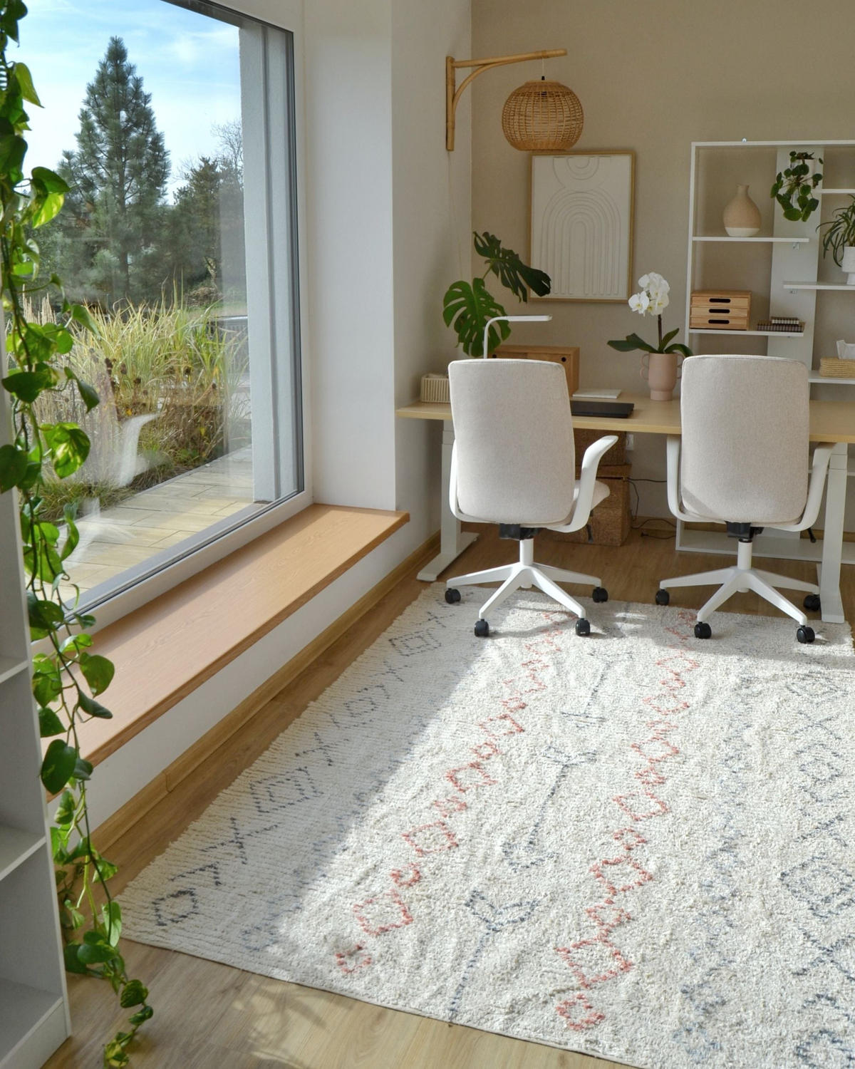 COVOR CU FIR SCURT Dispur 230/160 cm - bej, material textil (160/230cm) - Beliani