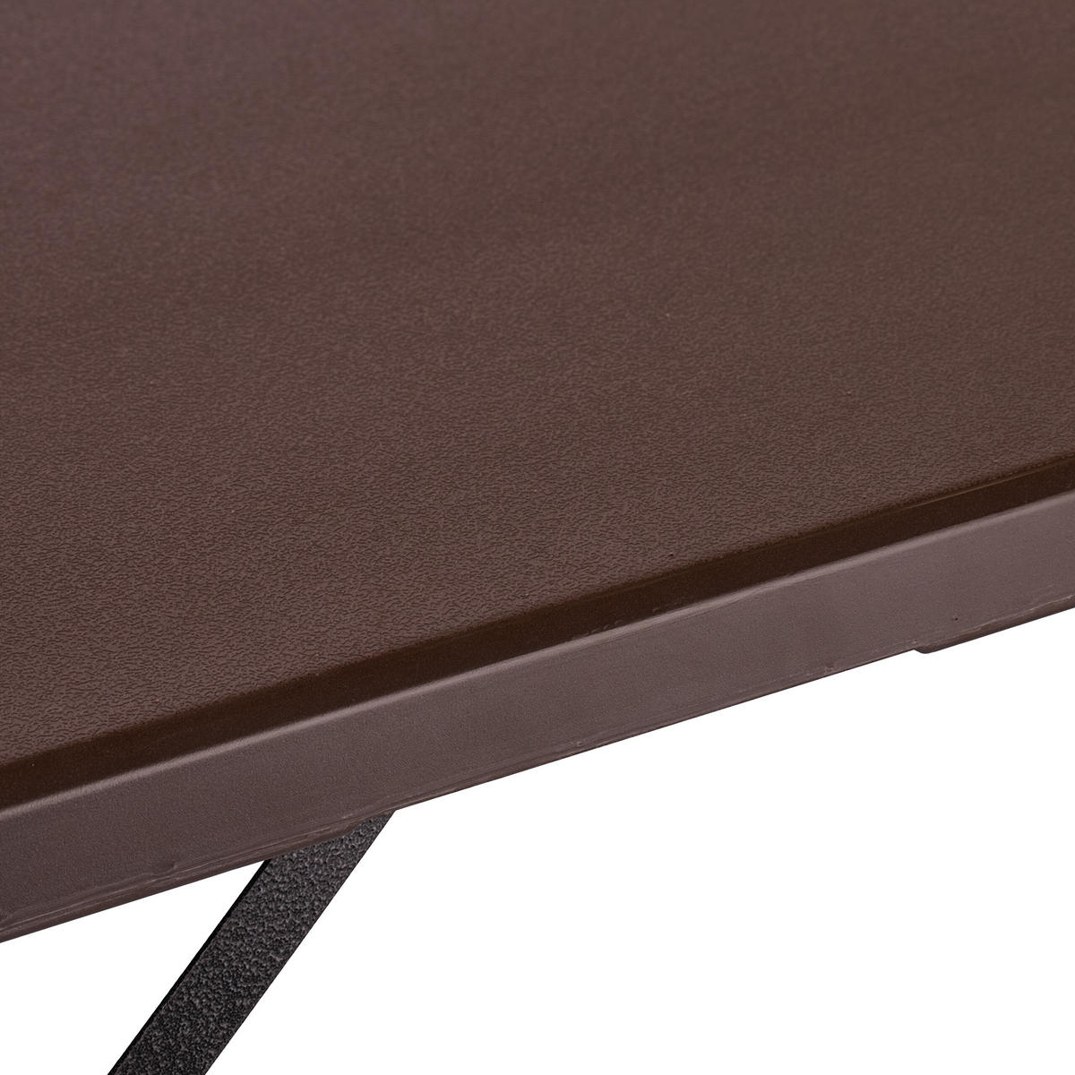 CAMPINGTISCH - Braun, Kunststoff/Metall (60/120/53.5cm) - Relaxdays