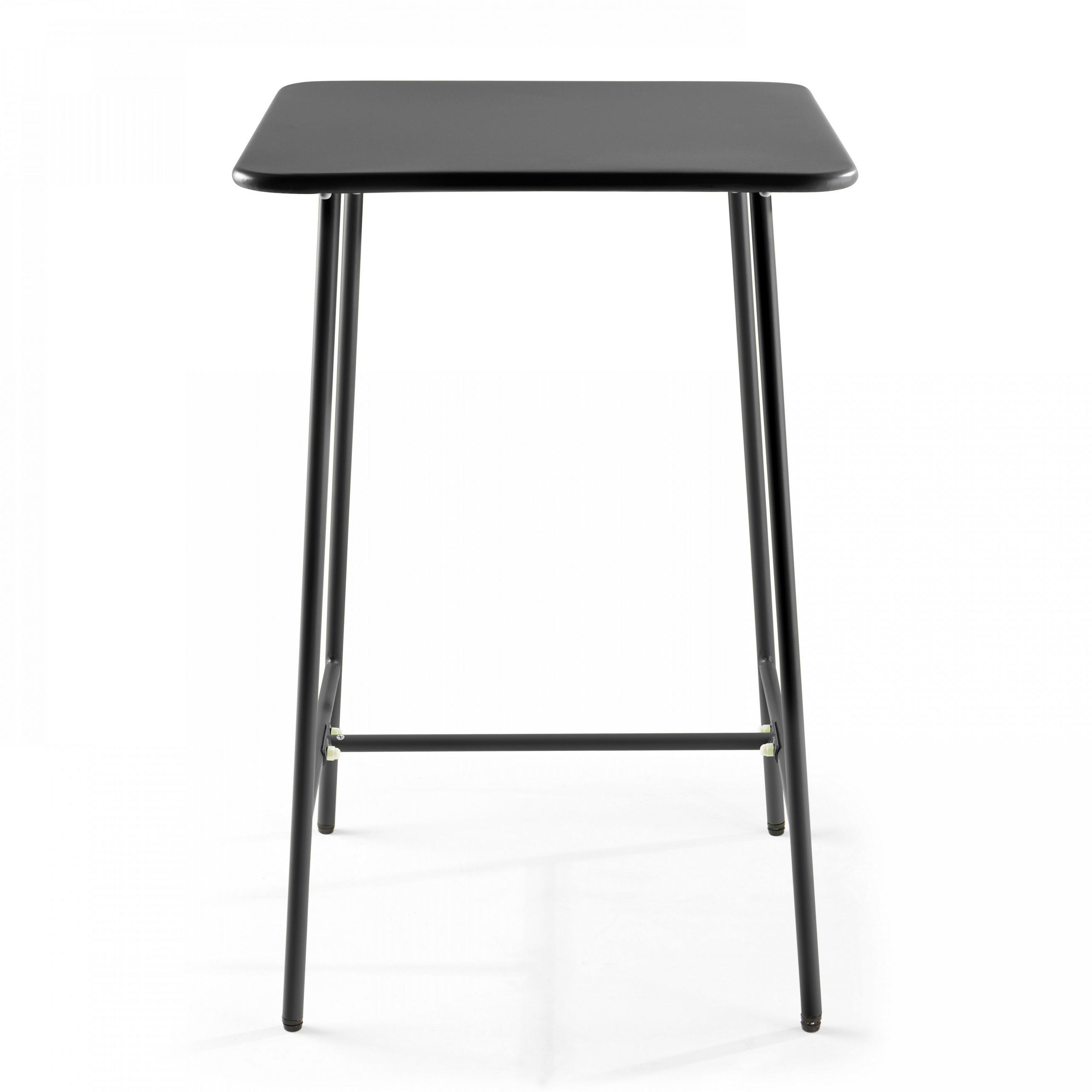 STEHTISCH, Grau - Grau, Metall (70/70/105cm) - Oviala