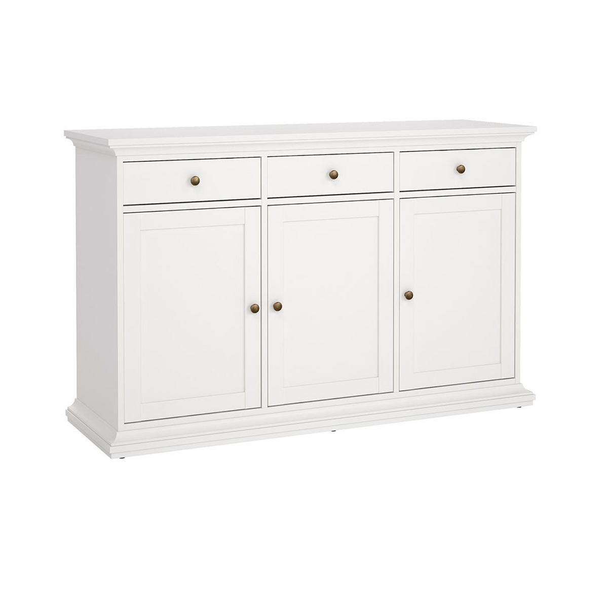 SIDEBOARD Venedig Weiß 144/46/92 cm - Weiß, Holzwerkstoff (144/92/46cm) - ebuy24