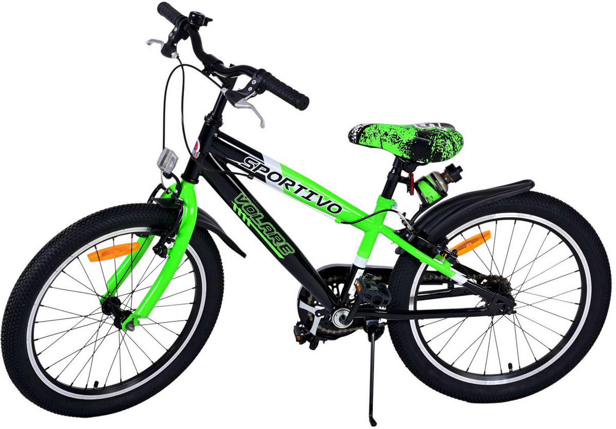 KINDERFAHRRAD Sportivo - Jungen - 20 Zoll - 2 Handbremsen - Grün - Grün, Metall (60cm) - TPFSports