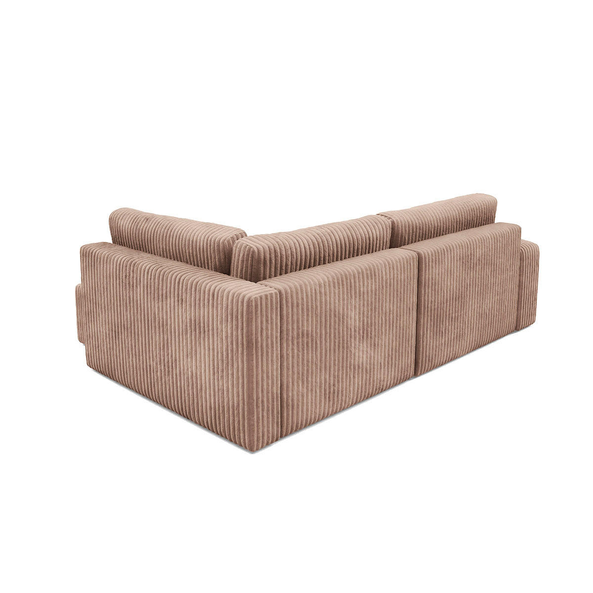 ECKSOFA Angela 4 Sitzplätze Hellbraun - Braun, Holz (245/182cm) - Petits-meubles