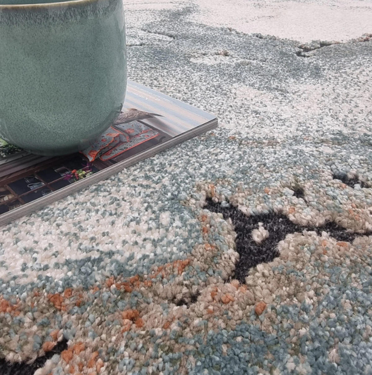 TEPPICH Flachgewebe HAVEN Blau 120 x 170 cm - Blau, Textil (120/170cm) - Novatrend