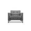 SESSEL Mamaia aus Samt hellgrau - Hellgrau, Textil (92/75/87cm) - Micadoni