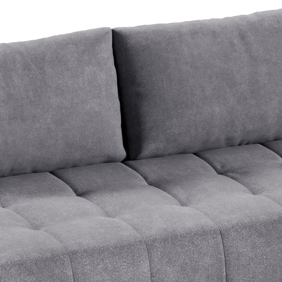 ECKSOFA Jonas 4 Sitzplätze Grau - Grau, Holzwerkstoff (265/185cm) - Petits-meubles