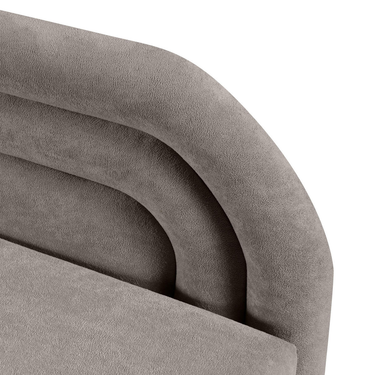 POLSTERBETT Cobi, Eckbett 80x200 cm mit Bettkasten, Hellbraun, Links - Hellbraun, Textil (80/200cm) - Beautysofa