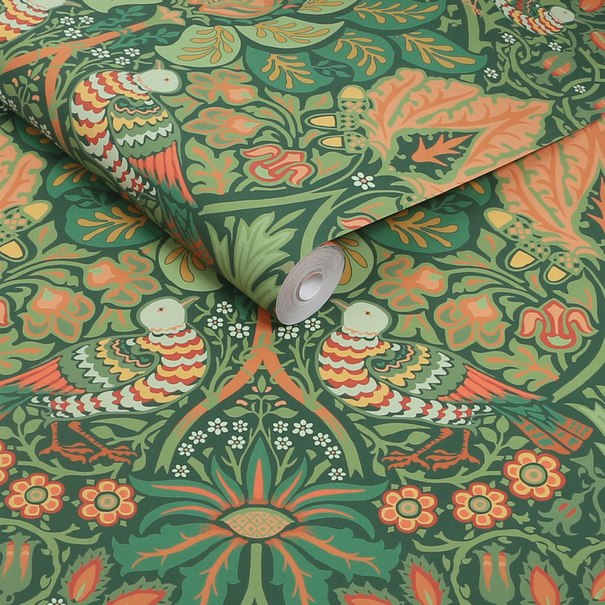 TAPETE Woodland - Grün, Papier/Kunststoff (52/1000cm) - Graham & Brown