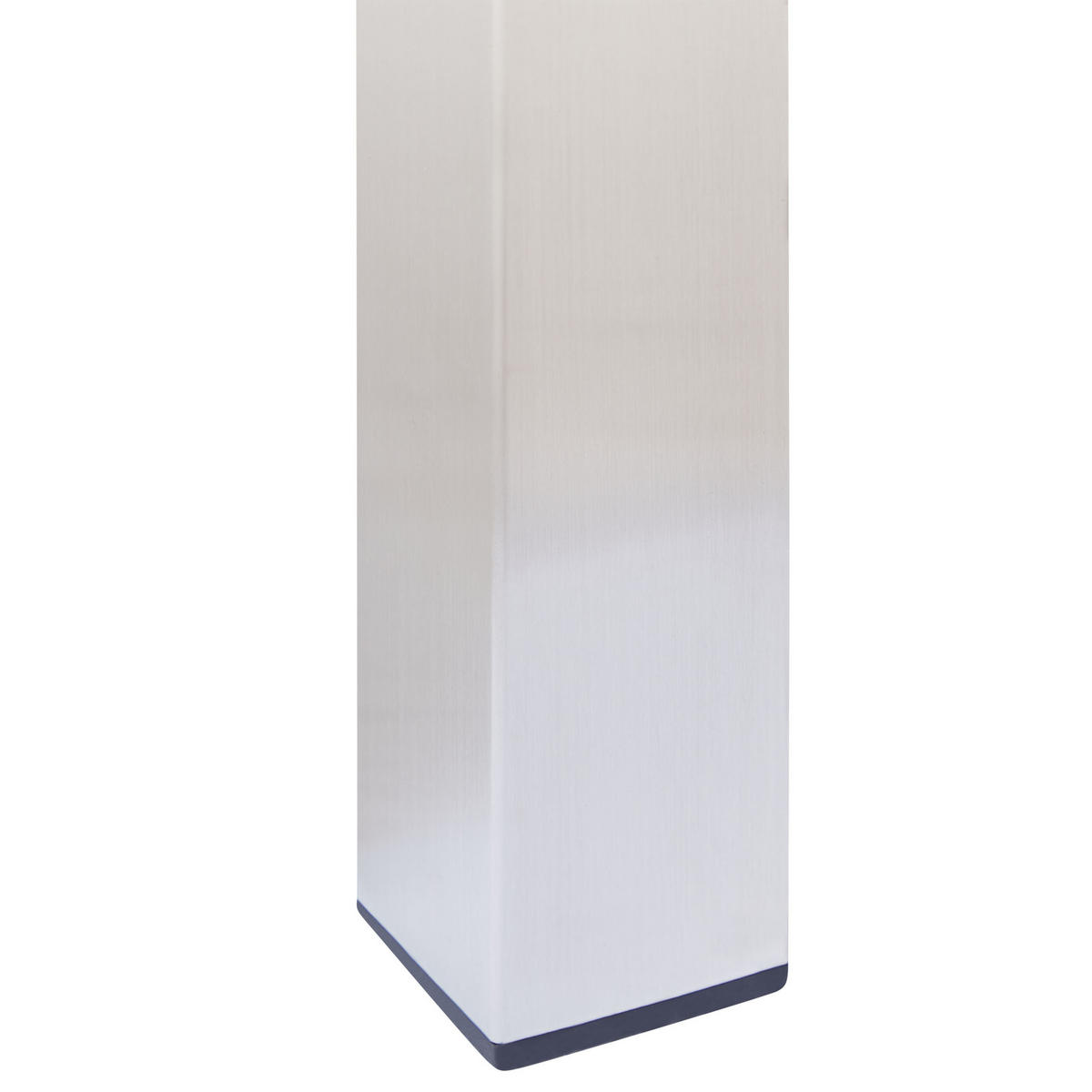 GARTENTISCH Heller Holzfarbton Viareggio - Hellbraun/Silberfarben, Holz (200/90/75cm) - Beliani