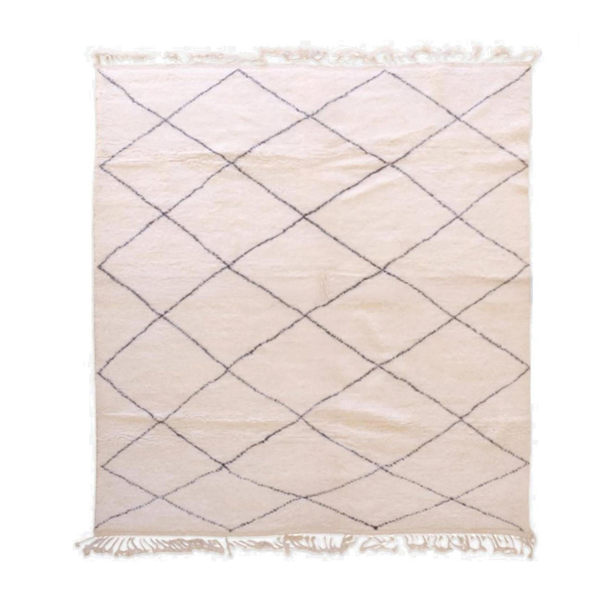 BERBERTEPPICH aus reiner Wolle 261x 293 cm - Weiß, Naturmaterialien (261/293cm) - AFK Living