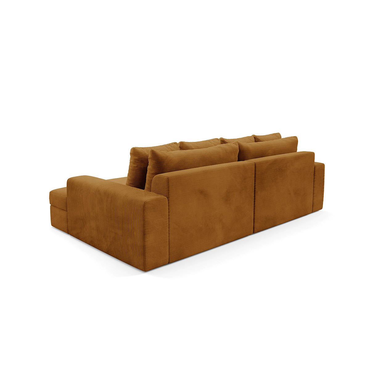 ECKSOFA Paola 3 Sitzplätze Senfgelb - Gelb, Holz (272/167cm) - Petits-meubles