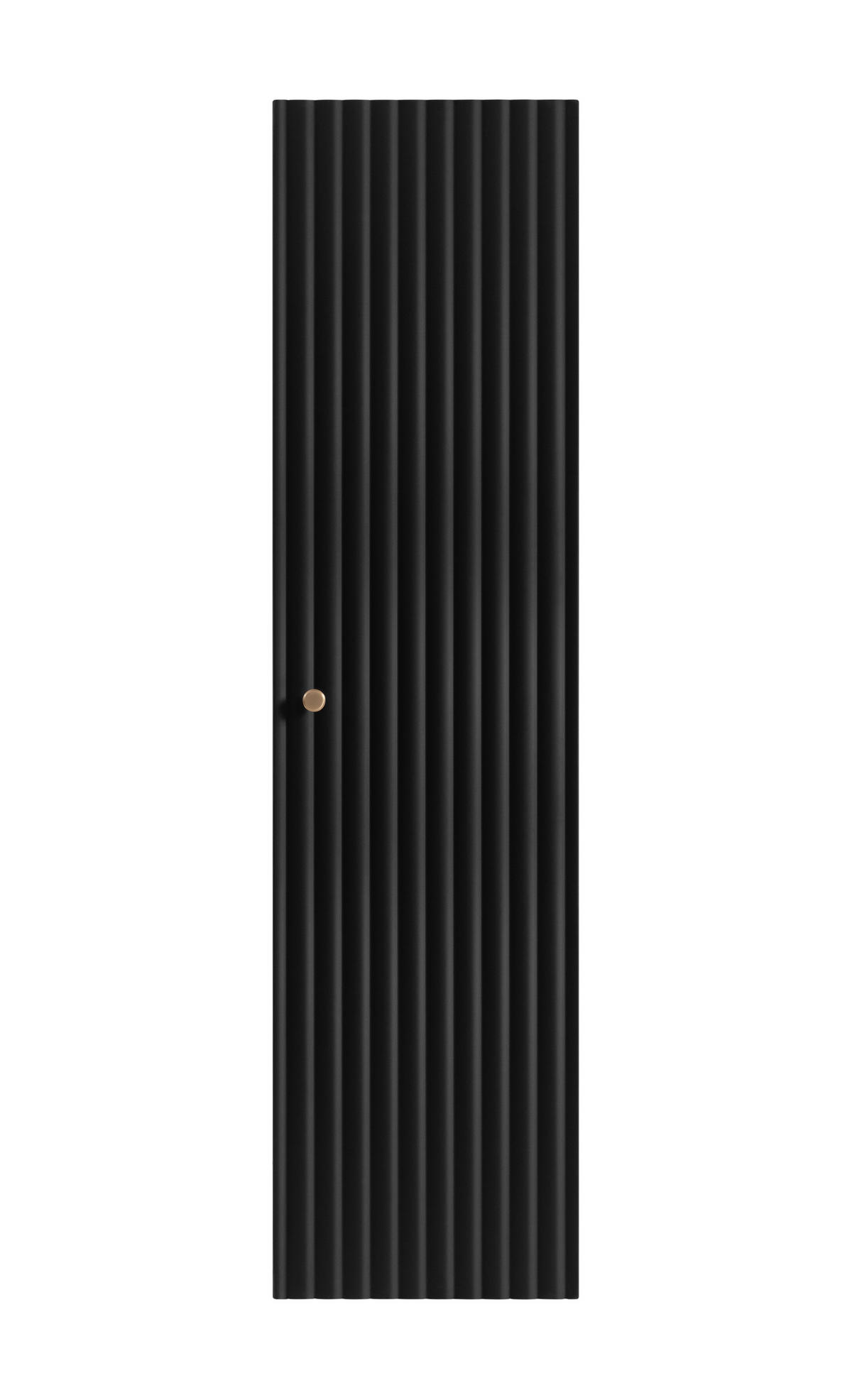 BADEZIMMER-HOCHSCHRANK: Schwarz / Griffe Schwarz, 35 x 27 x 136 cm - Schwarz, Holzwerkstoff (35/136/27cm) - 3XE LIVING