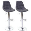 BARHOCKER Grau 2er-Set - Grau, Textil (43/115/47cm) - MCW