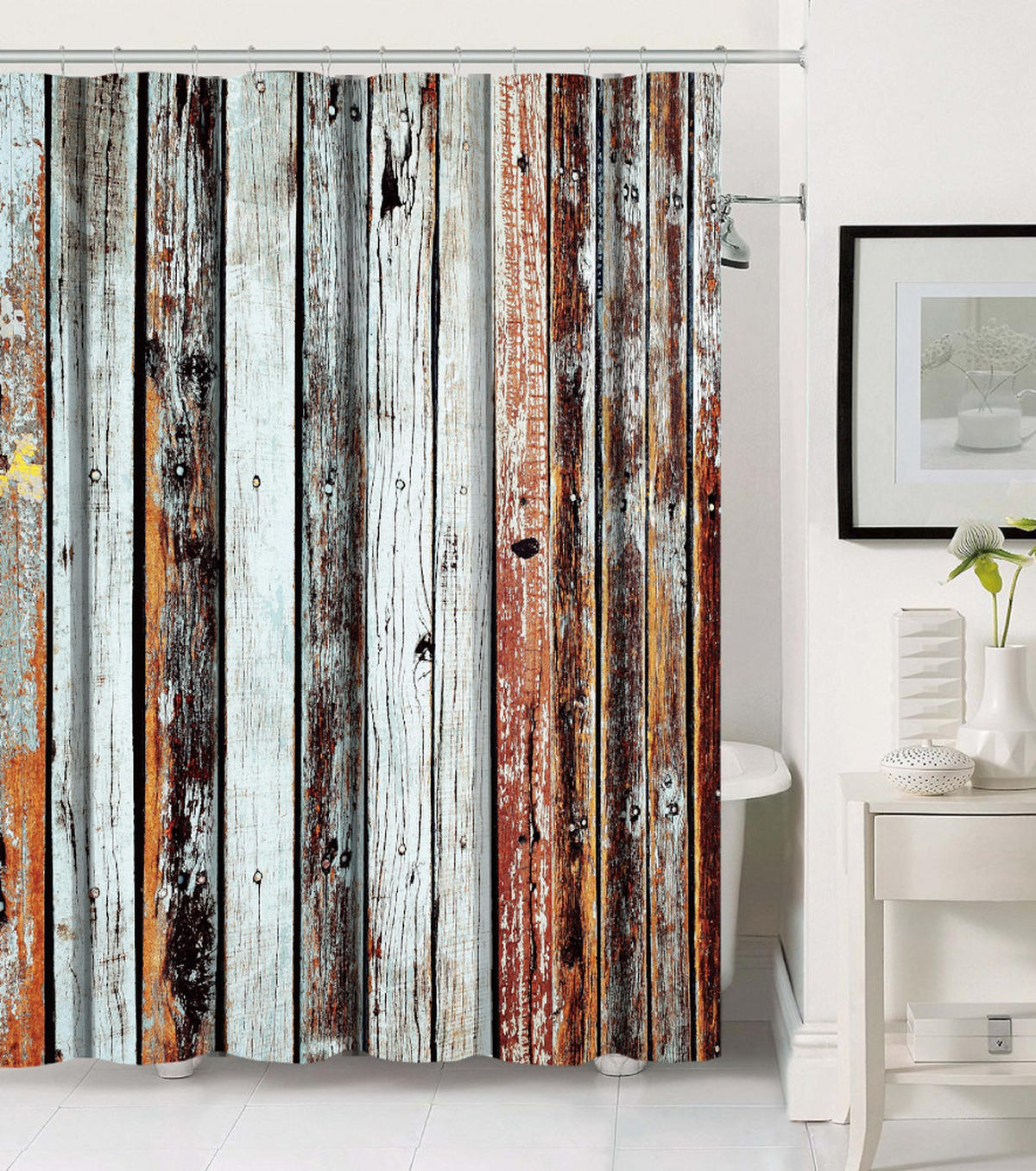 DUSCHVORHANG Antik 180 x 200 cm - Braun, Textil (180/200cm) - Sanilo