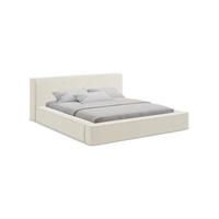 POLSTERBETT mit Bettkasten und Lattenrost 180x240 Beige - Beige/Schwarz, Kunststoff/Textil (140/200cm) - Makamii