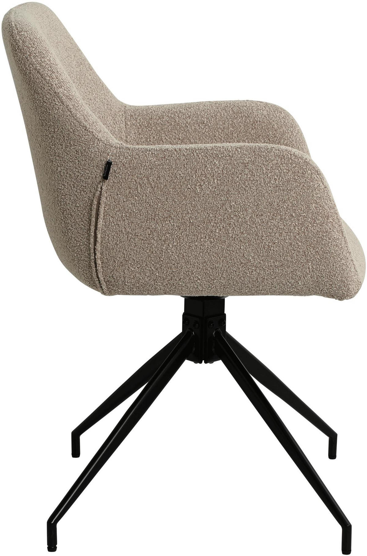 ARMLEHNENSTUHL Stoff Taupe - Taupe, Textil/Metall (58/83/61cm) - CLP