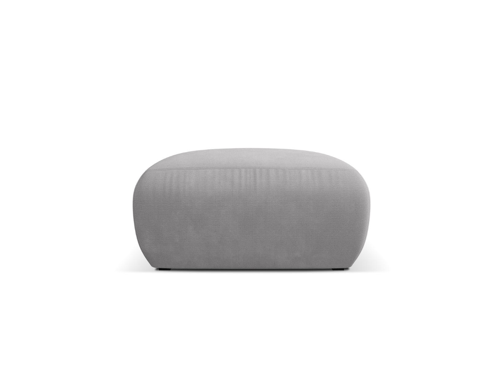 POUF Molino aus strukturiertem Stoff hellgrau - Hellgrau, Textil (75/36/75cm) - Micadoni