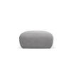 POUF Molino aus strukturiertem Stoff hellgrau - Hellgrau, Textil (75/36/75cm) - Micadoni