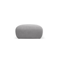 POUF Molino aus strukturiertem Stoff hellgrau - Hellgrau, Textil (75/36/75cm) - Micadoni