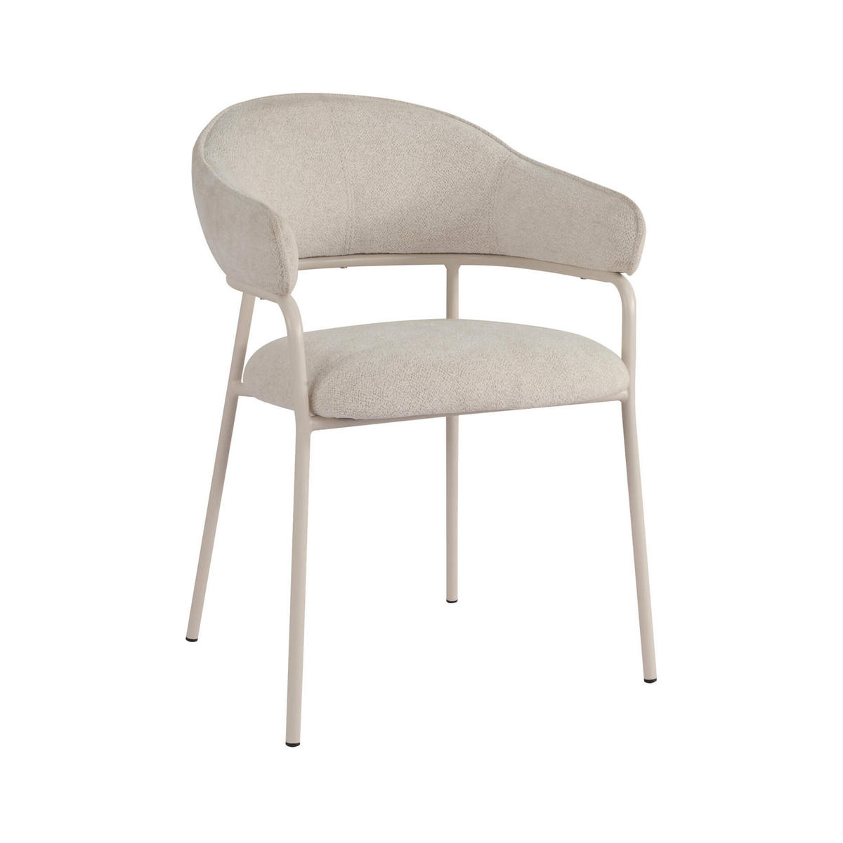 STÜHLE 2er Set Weiß 56,5/57/82,5 cm - Weiß, Textil (56.5/82.5/57cm) - Mobili Rebecca