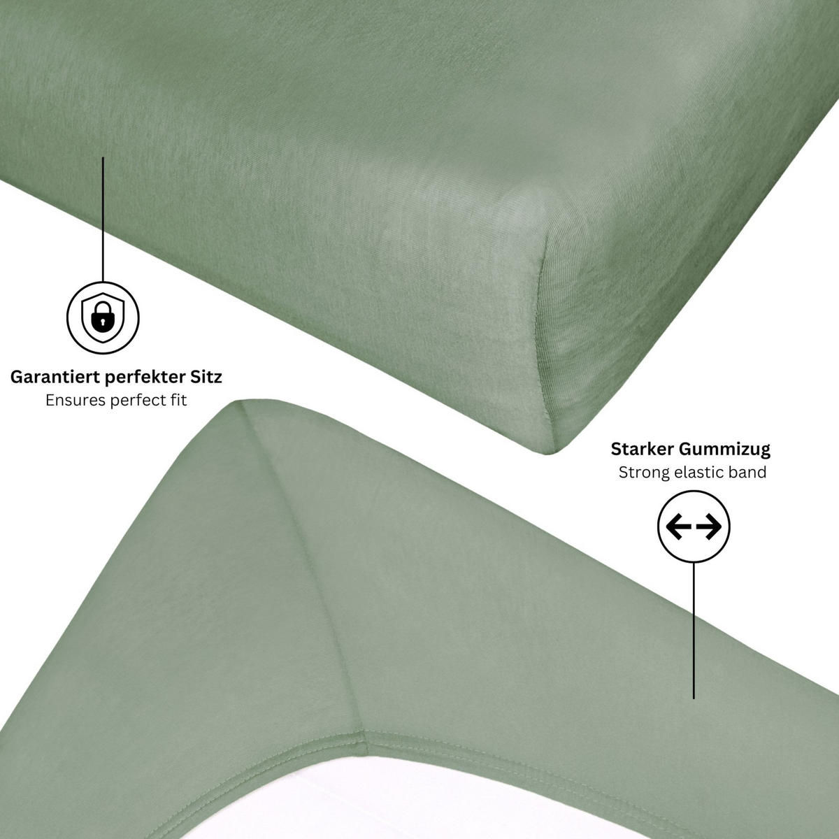 SPANNBETTLAKEN FLAT - Weiß, Textil (90/200cm) - Schöner Wohnen