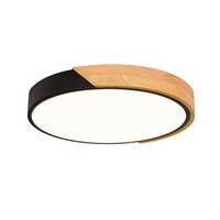 DECKENLEUCHTEN LED Modern Schwarz rund - Schwarz, Kunststoff (30/30/4cm) - Weltevree
