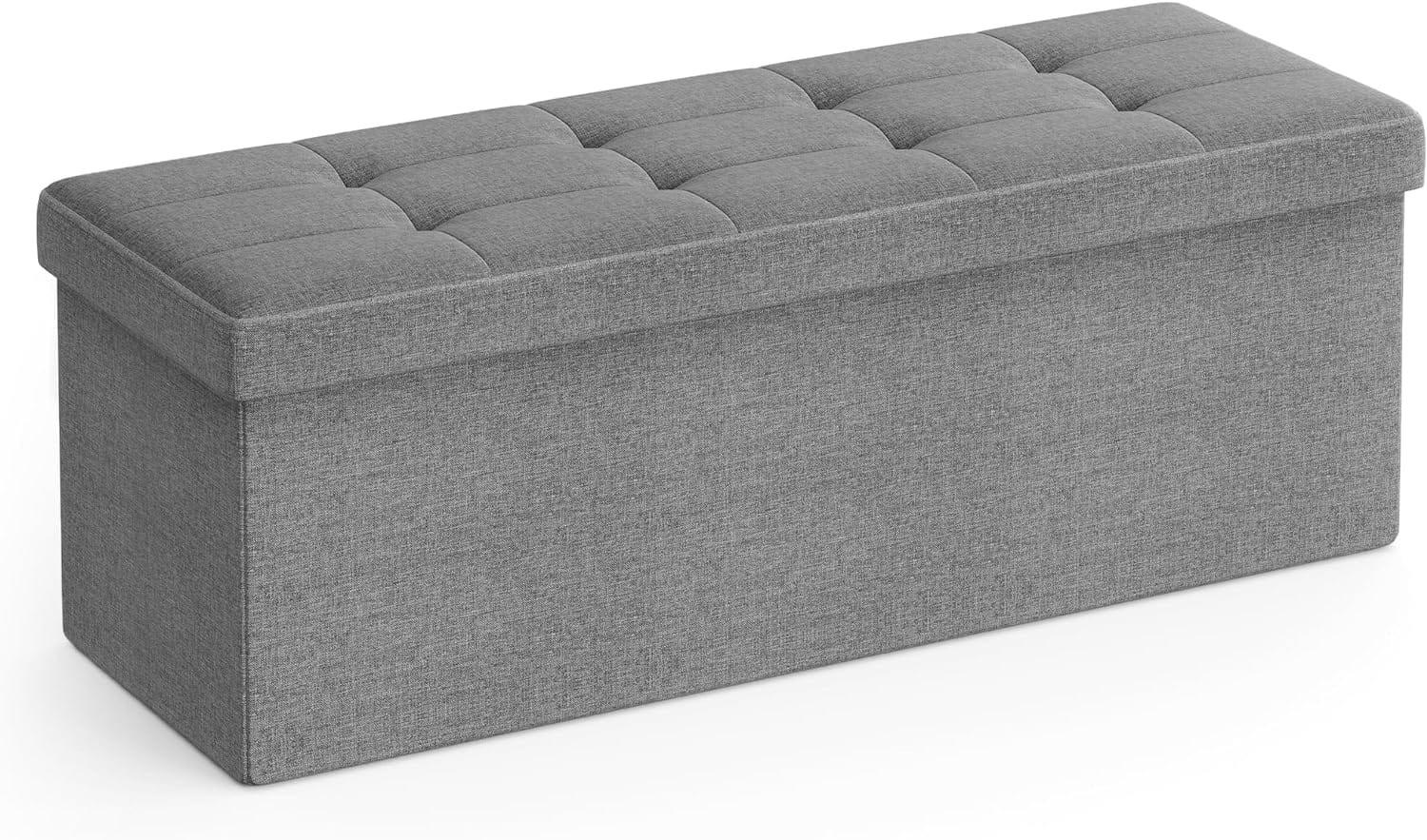 XXXLutz Pouf Grau 110x38x38 cm
