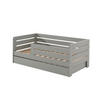 JUNIORBETT Karie 144x56x70 aus Massivholz+MDF in Grau - Grau, Holz (70/140cm) - 58aufmkessel