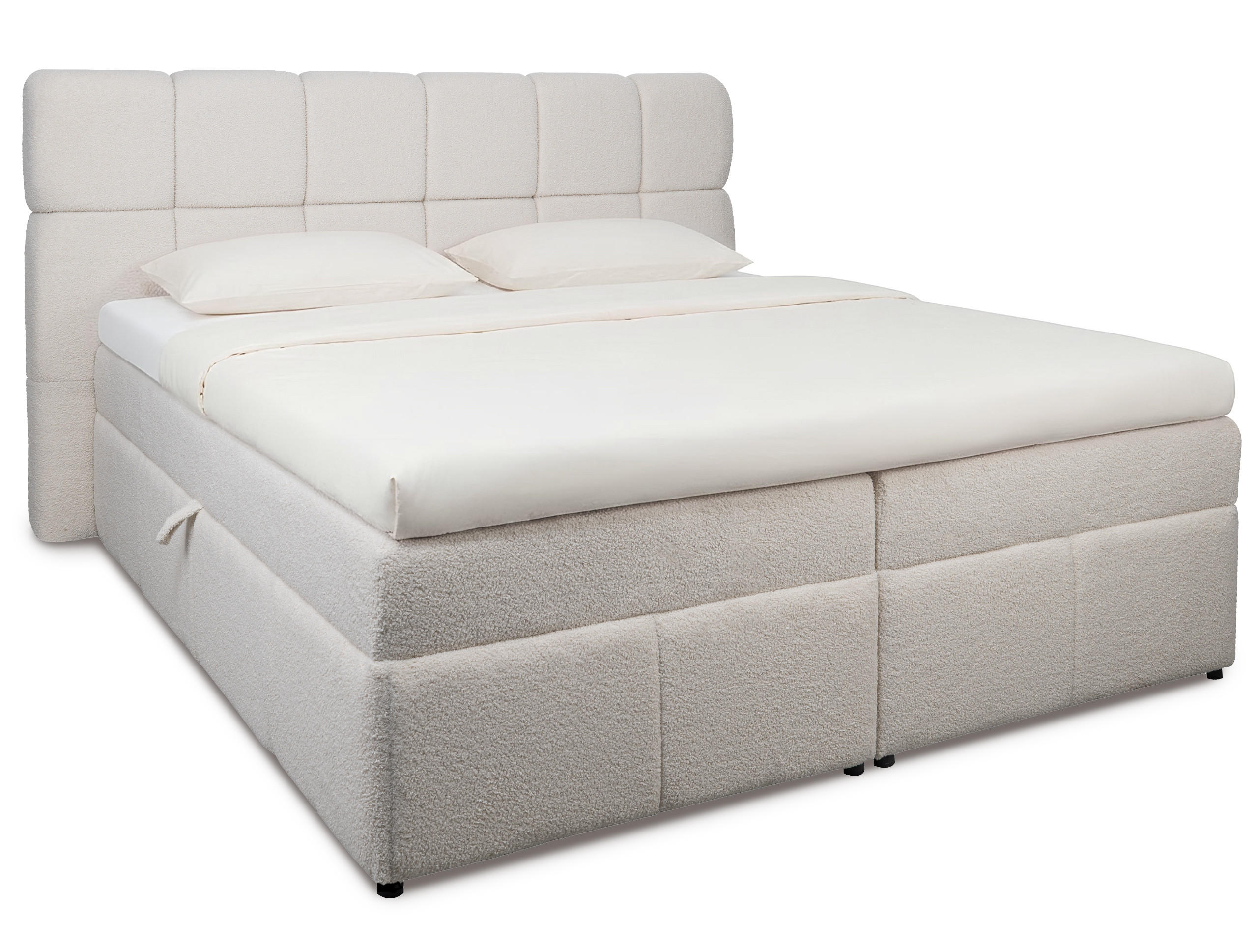 BOXBETT Mava hellbeige 180/200 cm - Beige, Textil (180/200cm) - wonello