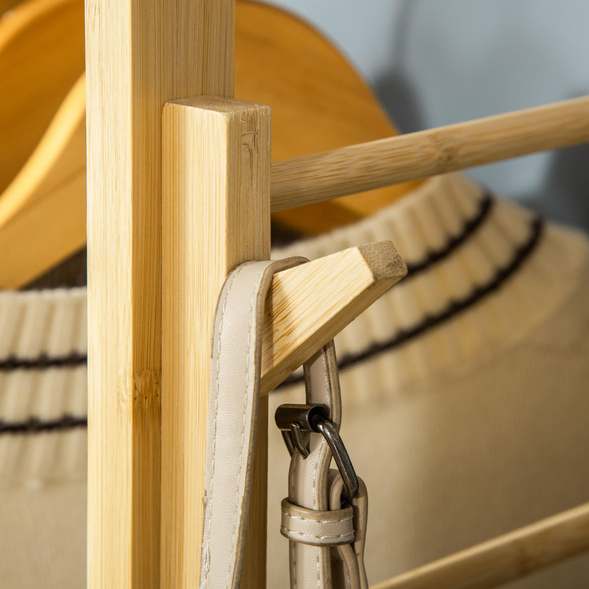 KLEIDERSTÄNDER aus Bambus 90/30/155 cm - Naturfarben, Holz (90/155/30cm)