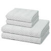 FROTTIERSET Sensual Skin Zopf 4-teilig - Grau, Textil (50/100cm) - Ross