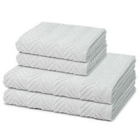 FROTTIERSET Sensual Skin Zopf 4-teilig - Grau, Textil (50/100cm) - Ross