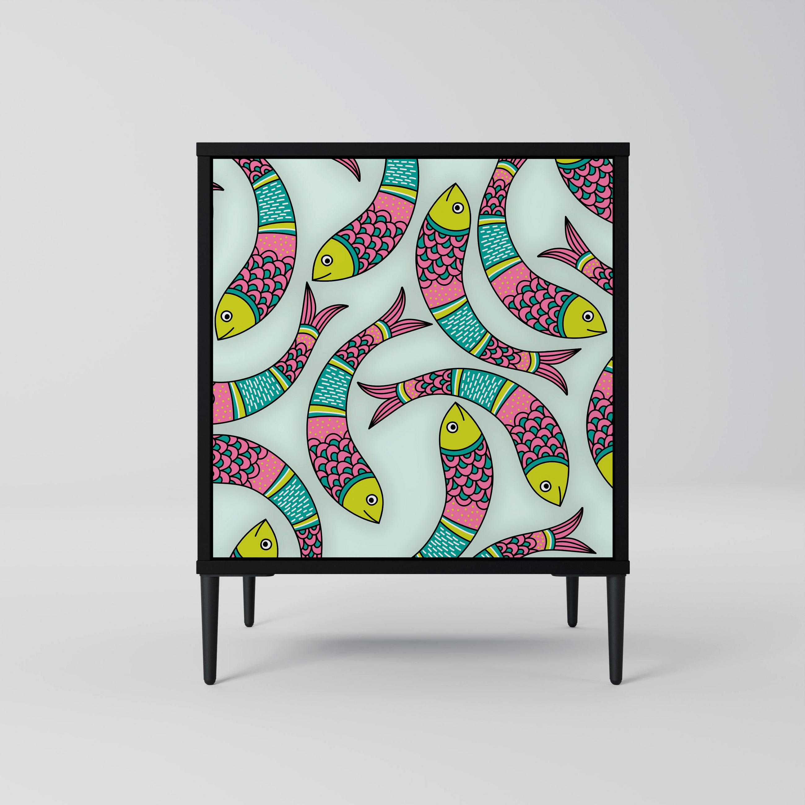 SpaceRebels Sideboard Schwarz 57.5x72.5x42 cm