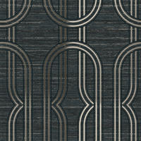 VLIESTAPETE Indulgent Geo - Schwarz, Papier/Kunststoff (52/1000cm) - Boutique
