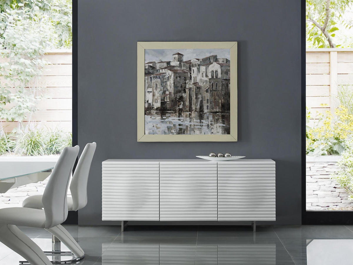 SIDEBOARD HUDSON Weiß 180x49x73 cm - Weiß, Holzwerkstoff (180/73/49cm) - FURNLUX