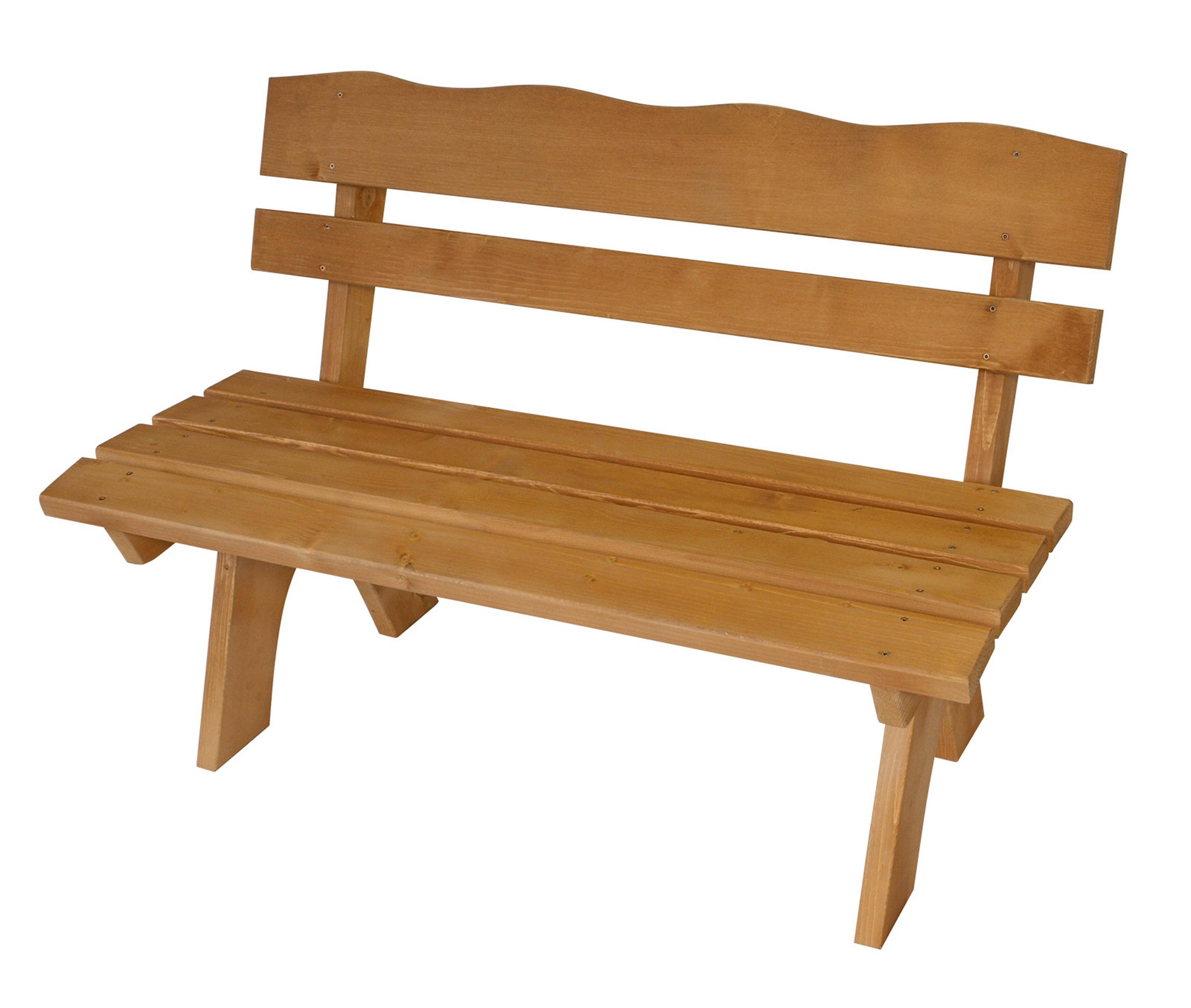 GARTENBANK Drieburg 2-Sitzer 120cm aus Kiefer massiv - Braun, Holz (120/82/60cm) - TPFGarden
