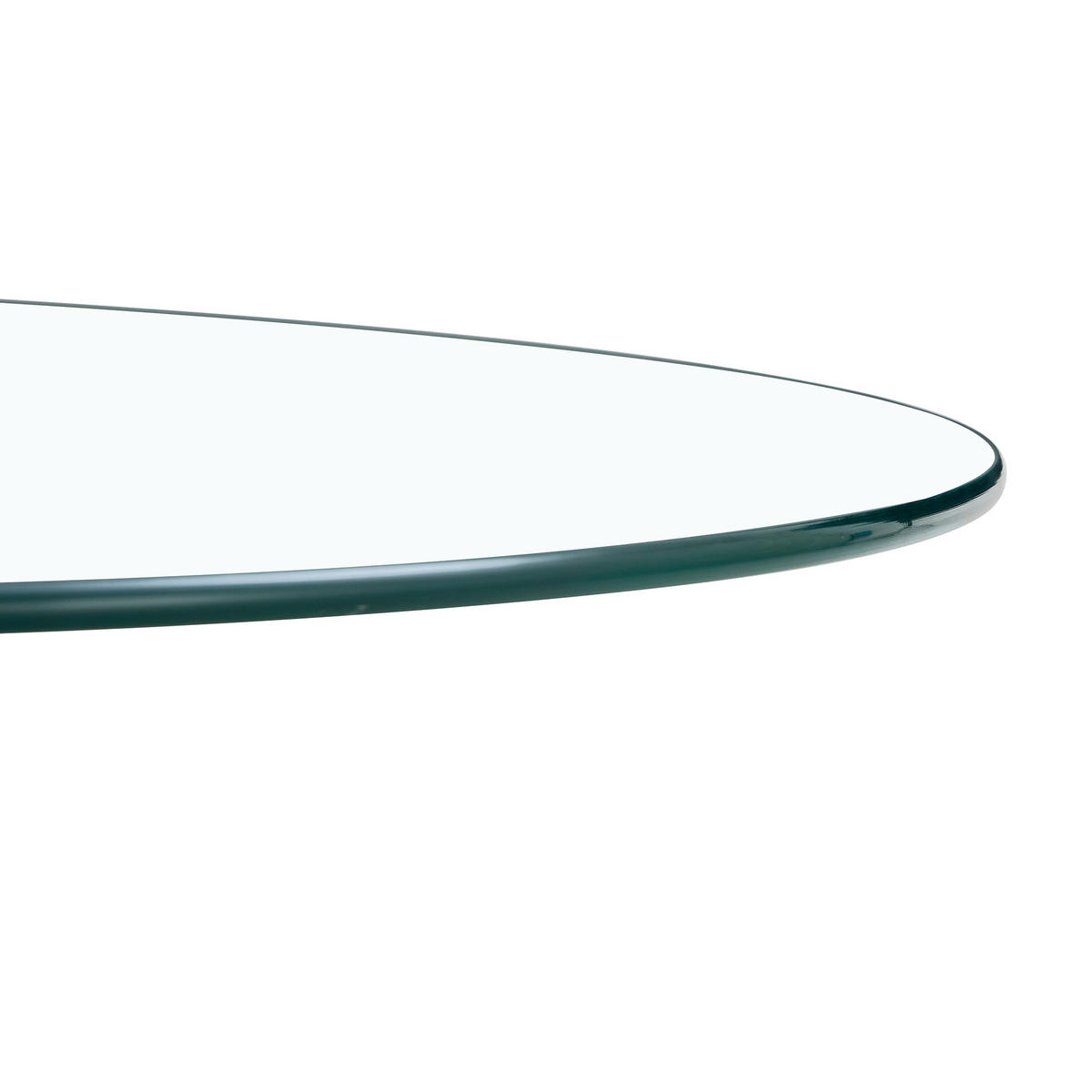 BARTISCH runder glas & gold Ø 89 cm mit trompetenfuß - Goldfarben, Glas (89/89/92cm) - Urban Meuble