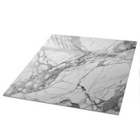 TISCHPLATTE 50x50 cm – Marmor-Eleganz - Blau, Glas (50/50/0.4cm) - Wallfluent