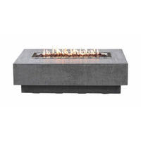 FEUERSTELLE Hampton in Beton-Optik grau aus Faserbeton - Grau, Stein (81/35/142cm) - Elementi
