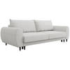 3-SITZER SCHLAFSOFA Cortez silber - Silberfarben/Schwarz, Textil (251/76/95cm) - Beautysofa